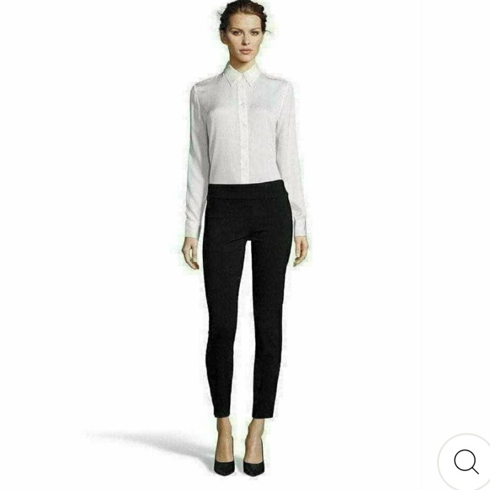 East2west Women's Black Ankle Pants Sz 2